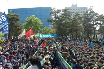민주노총, 최저임금 개정안 반대 총파업 투쟁
