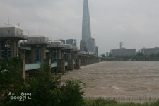 한강뚝섬유원지는 시민 맞이 장마복구에 구슬땀