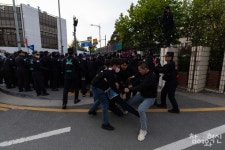 [포토] 금속노조, 고용승계·생존권 보장···한국니토옵티칼 앞 결의대회