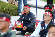 [포토] 금속노조 경남지부 조직적 노조 개입 한화오션 규탄
