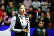 [구리 포켓볼당구] 통한의 브레이크 파울 박은지, 준결승서 세계 챔피언 아미트에 8-9 석패