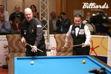 [BM포토] 대망의 결승전 엘구나 당구월드컵 결승전에서 뱅킹하는 포툼과 멕스