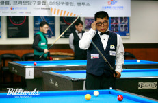 [BM포토] 5일 제우스컵 서울오픈 당구대회 예선전 열린 준당구클럽에 출전한 신용순