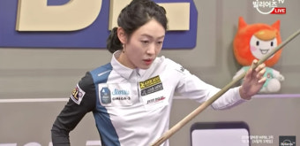 [WPBL 당구] '9승 무패' 히다 오리에, 이미래와 18일 오후 5시 두 번째 대결