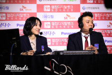 [BM포토] 당구중계의 여신...SBS 스포츠 장유례 아나운서 [프로당구 7차전]