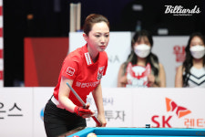 웰컴 vs NH, 빅빙의 1위 다툼... 세 차례의 15:14 끝에 무승부로 마무리[PBA 당구 팀리그]