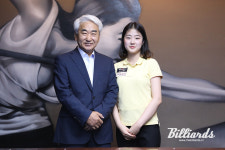 [BM포토] 쉐빌로뜨 테이블 강인용 대표와 허채원 선수