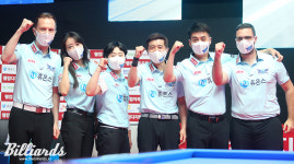 4-1 승리 휴온스, NH농협카드 발목 잡았다 [PBA 당구 팀리그]