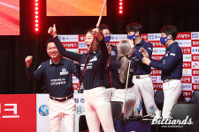 1위 등극 신한 알파스, 6라운드 첫 경기 4-0 완승 [PBA 프로당구 팀리그]