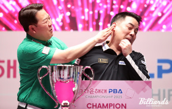'통산 2승' 조재호, 시즌 마지막 투어 우승... 라이벌 강동궁과 결승전 4-1 勝 [프로당구 PBA 투어]