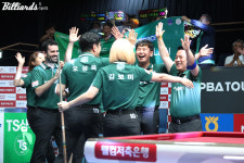 프로당구 새 역사 썼다... NH농협카드, 사상 최초 팀리그 전승 우승 & 8연승