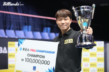 '승부사 기질 폭발' 최성원, 프로당구 데뷔 첫 우승...
