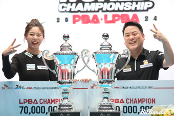 'PBA 조재호·LPBA 김가영' 월드챔피언십 우승…프로당구 2023-24시즌 '피날레'(종합)
