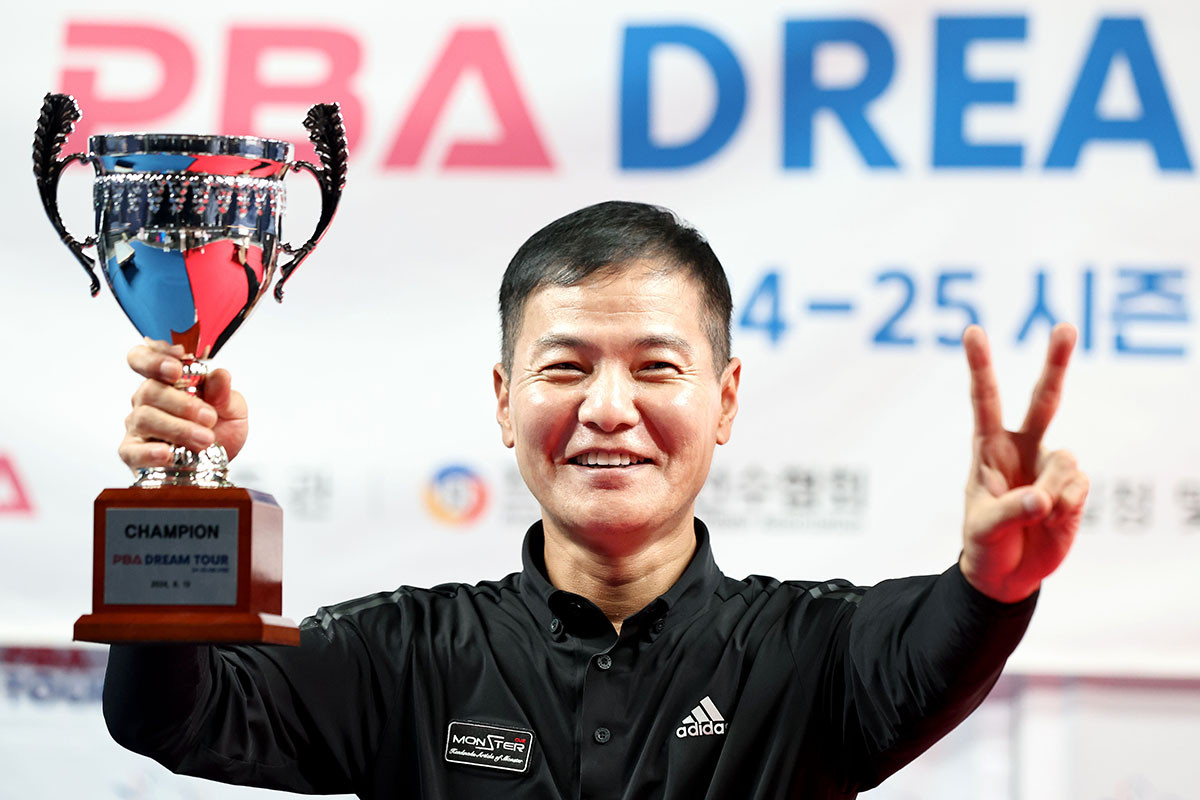 베테랑 김무순, 69세로 PBA 드림투어 최고령 우승자 등극