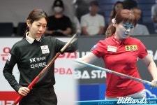 여자 3쿠션 세계 챔프 출신 히다·이신영, PQ라운드 안착 (LPBA PPQ 종합)