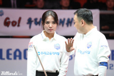 스롱, 한지은에 끝내기 6점타 역전승…우리금융, 에스와이 꺾고 2연승 [PBA 팀리그 4R]