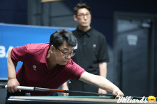 70세의 프로 당구선수 김무순, PBA 드림투어 첫 결승 진출…마원희와 우승 다툼