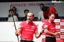 역시 강한 레전드 듀오…웰컴저축銀, 하나카드에 4-3 승리[PBA 팀리그 3R]