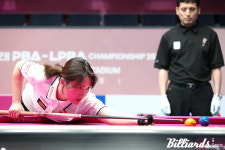 구사일생 김진아-히다, 승부치기 신승…4전 전패 히다, 김가영과 16강서 5번째 대결 [크라운해태 챔피언십]