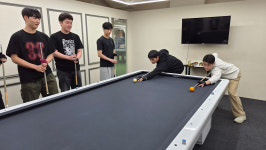 프로당구 역사부터 LPBA 여신 정수빈 레슨까지…PBA, 한양대 학생 대상 현장 교육 진행