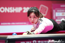 '0-2→3-2 대역전극' 정수빈, 한지은 꺾고 LPBA 두 번째 결승…이미래와 우승 격돌 [크라운해태 챔피언십]
