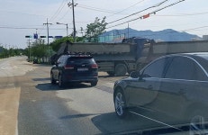 충주 건설현장 덤프트럭 시민안전 위협