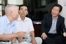 장종태 서구청장 하늘경로당 방문
