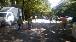 보령 미산면 백재계곡 청결운동 구슬땀
