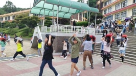 청주 흥덕초 지진대피 훈련