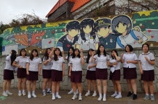 태안초 등굣길 벽화 새단장