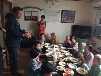 청주 복대1동 자원봉사대 장수밥상 나누기