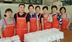 청주 영운동자원봉사대 삼계탕 나눔 봉사