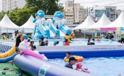 청양 백세건강공원 물놀이장 인기