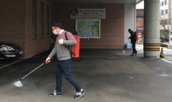 청주 율량사천동 행정복지센터 청사 소독