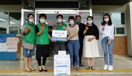 괴산 청안면 새마을남녀지도자협 마스크 기탁