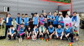 충남공무원노조 아산지역 수해복구 봉사