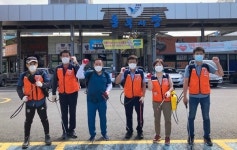 보령 대천1동·통장협 합동 방역활동 구슬땀