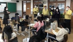 동부교육지원청 새학기 방역 점검·등교 지도
