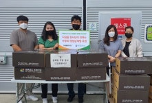 청주가경노인복지관 삼계탕 전달