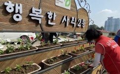 청주시 사직2동 행복센터 아름다운 꽃길 조성