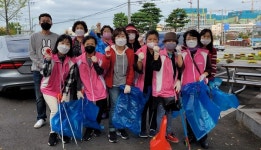 청주시 금천동 행복센터 도로변 청결활동