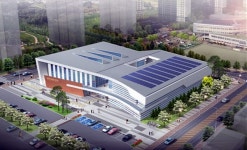 혁신도시 국민체육센터 회색옷 입는다