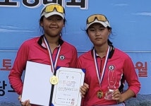 충주 칠금중 조정부 `금빛 물살