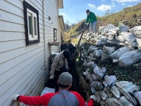 미원면 주민자치위 지반복구 봉사활동