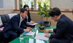 이재영 증평군수 도에 신동리 통로박스 개선 요청