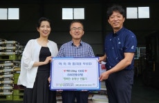 용담명암산성동 아이마트 쌀 전달