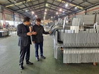 나석영 충북지방조달청장 뉴그린창신 생상현장 방문