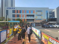 당진교육지원청, 등굣길 안전 킥보드·불조심 캠페인