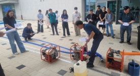 당진 송악읍, 여름철 집중호우 대비 양수기 가동 훈련