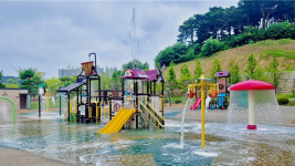 당진 수청동 푸른물근린공원 물놀이장 첫 개장